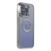 Newface iPhone 15 Pro Max Kılıf Slot Silikon - Gümüş