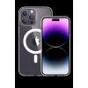 Newface iPhone 15 Pro Max Kılıf Tron Şeffaf Magsafe Kapak - Şeffaf