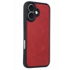 Newface iPhone 16 Kılıf Aras Deri Kapak - Kırmızı