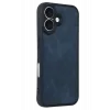 Newface iPhone 16 Kılıf Aras Deri Kapak - Lacivert