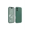 Newface iPhone 16 Kılıf First Silikon - Koyu Yeşil