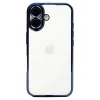 Newface iPhone 16 Kılıf Razer Lensli Silikon - Açık Mavi
