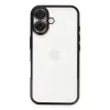 Newface iPhone 16 Kılıf Razer Lensli Silikon - Siyah