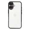 Newface iPhone 16 Kılıf Razer Lensli Silikon - Siyah