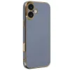Newface iPhone 16 Kılıf Volet Silikon - Mavi