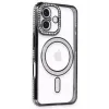 Newface iPhone 16 Plus Kılıf Joke Simli Magneticsafe Kılıf - Siyah