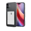 Newface iPhone 16 Plus Kılıf Kart Şeffaf Silikon - Şeffaf