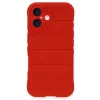 Newface iPhone 16 Plus Kılıf Optimum Silikon - Kırmızı