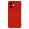 Newface iPhone 16 Plus Kılıf Optimum Silikon - Kırmızı