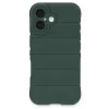 Newface iPhone 16 Plus Kılıf Optimum Silikon - Koyu Yeşil