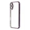 Newface iPhone 16 Plus Kılıf Razer Lensli Silikon - Mor