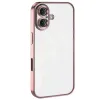 Newface iPhone 16 Plus Kılıf Razer Lensli Silikon - Pembe