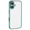 Newface iPhone 16 Plus Kılıf Razer Lensli Silikon - Turkuaz