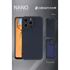 Newface iPhone 16 Pro Max Kılıf Nano içi Kadife Silikon - Siyah