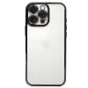 Newface iPhone 16 Pro Max Kılıf Razer Lensli Silikon - Siyah