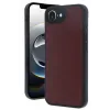 Newface Apple iPhone 16E Kılıf Aras Deri Kapak - Bordo