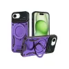 Newface iPhone 16E Kılıf Joy Lens Standlı Kapak - Mor