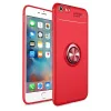 Newface Apple iPhone 6 Kılıf Range Yüzüklü Silikon - Kırmızı