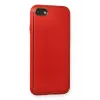 Newface iPhone 7 Kılıf Coco Deri Silikon Kapak - Kırmızı