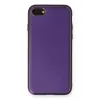 Newface iPhone 7 Kılıf Coco Deri Silikon Kapak - Mor