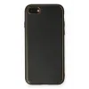 Newface iPhone 7 Kılıf Coco Deri Silikon Kapak - Siyah