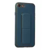 Newface iPhone 7 Kılıf Coco Deri Standlı Kapak - Mavi