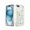 Newface iPhone 7 Kılıf Daisy Simli Magsafe Kapak - Gümüş