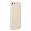 Newface iPhone 7 Kılıf First Silikon - Krem