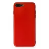 Newface iPhone 7 Plus Kılıf Coco Deri Silikon Kapak - Kırmızı