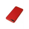 Newface iPhone 7 Plus Kılıf Coco Deri Silikon Kapak - Kırmızı