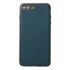Newface iPhone 7 Plus Kılıf Coco Deri Silikon Kapak - Mavi