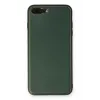 Newface iPhone 7 Plus Kılıf Coco Deri Silikon Kapak - Yeşil