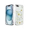 Newface iPhone 7 Plus Kılıf Daisy Simli Magsafe Kapak - Gümüş