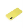 Newface iPhone X Kılıf First Silikon - Sarı