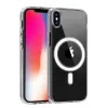 Newface iPhone X Kılıf Magneticsafe Şeffaf Silikon - Şeffaf