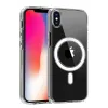 Newface iPhone X Kılıf Magneticsafe Şeffaf Silikon - Şeffaf