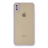 Newface iPhone X Kılıf Montreal Silikon Kapak - Mor