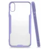 Newface iPhone X Kılıf Platin Silikon - Lila