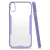 Newface iPhone X Kılıf Platin Silikon - Lila