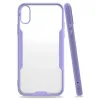 Newface iPhone X Kılıf Platin Silikon - Lila