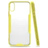 Newface iPhone X Kılıf Platin Silikon - Sarı