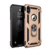 Newface iPhone X Kılıf Sofya Yüzüklü Silikon Kapak - Gold