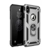 Newface iPhone X Kılıf Sofya Yüzüklü Silikon Kapak - Gümüş