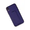 Newface iPhone XR Kılıf Coco Deri Standlı Kapak - Mor