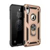 Newface iPhone XR Kılıf Sofya Yüzüklü Silikon Kapak - Gold