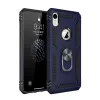 Newface iPhone XR Kılıf Sofya Yüzüklü Silikon Kapak - Lacivert