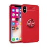 Newface iPhone XS Kılıf Range Yüzüklü Silikon - Kırmızı