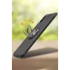 Newface iPhone XS Kılıf Range Yüzüklü Silikon - Kırmızı