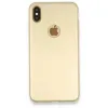 Newface iPhone XS Max Kılıf First Silikon - Gold