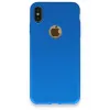 Newface iPhone XS Max Kılıf First Silikon - Mavi
